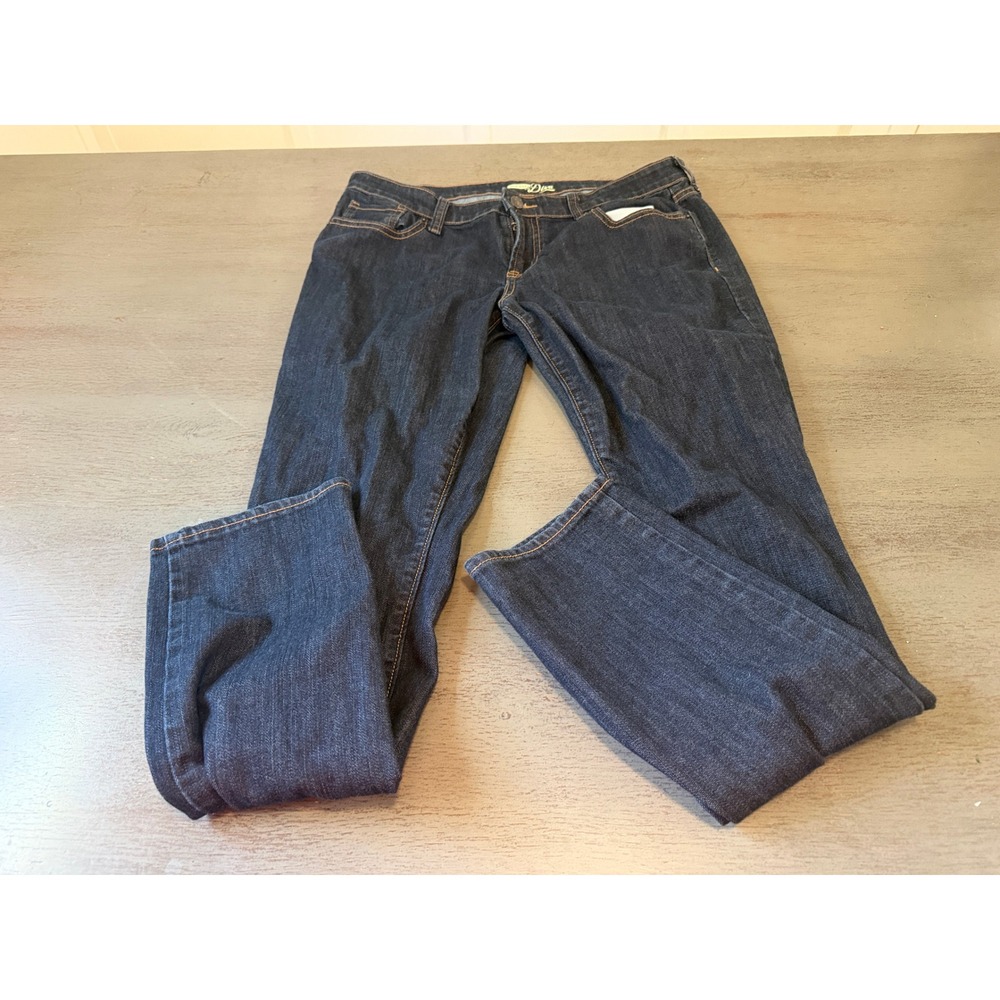 Old Navy The Diva Skinny Jeans Dark Wash Indigo Blue Denim Size 10 Long
